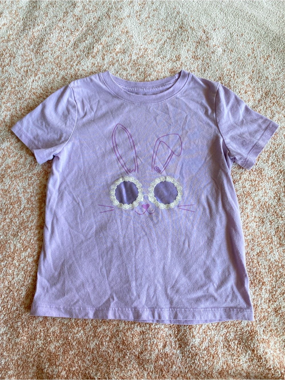 Cat & Jack girls Lavender Bunny Graphic Tee